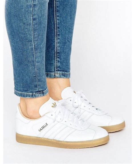 adidas gazelle women white leather.